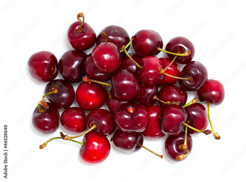 cherry isolated on white background cherry isolated on white background