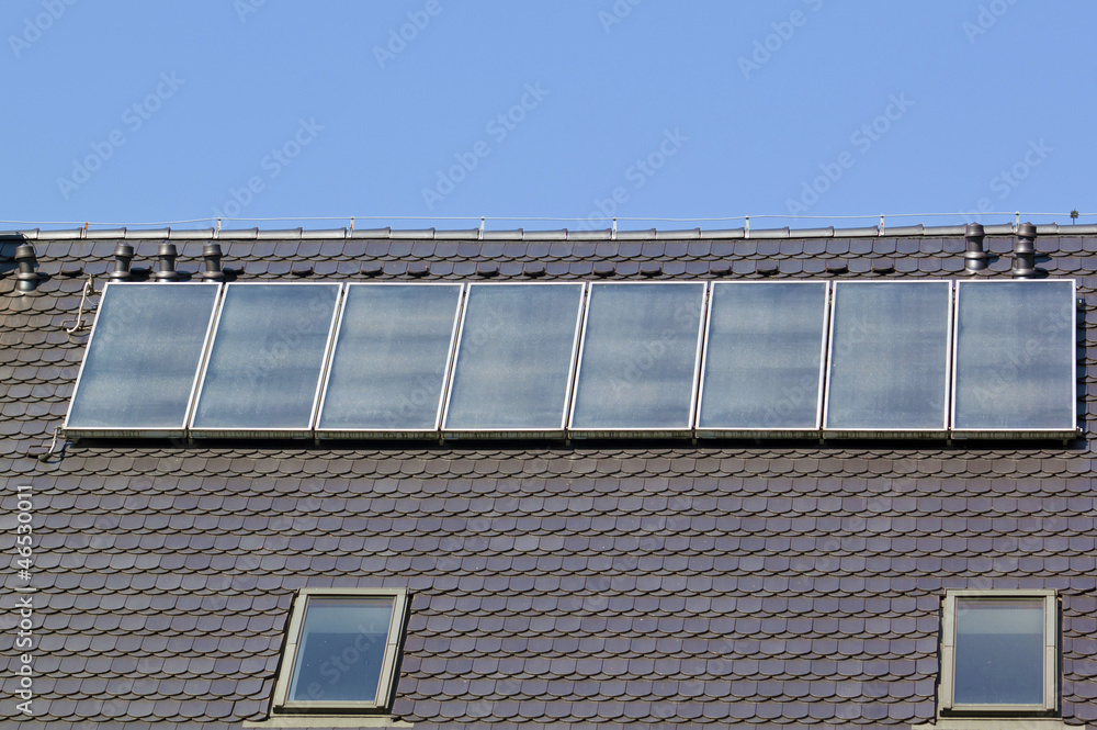 Fototapeta premium Solar panels on the roof