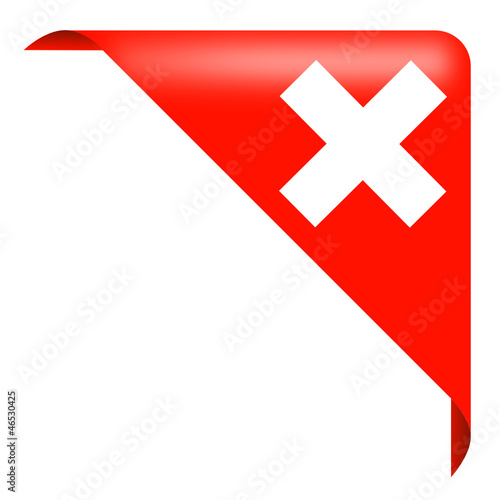 Schweizer Flagge - Ecke, Vektor