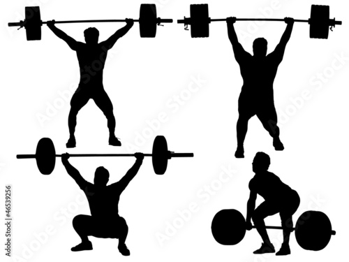 Weight Lifting Silhouette
