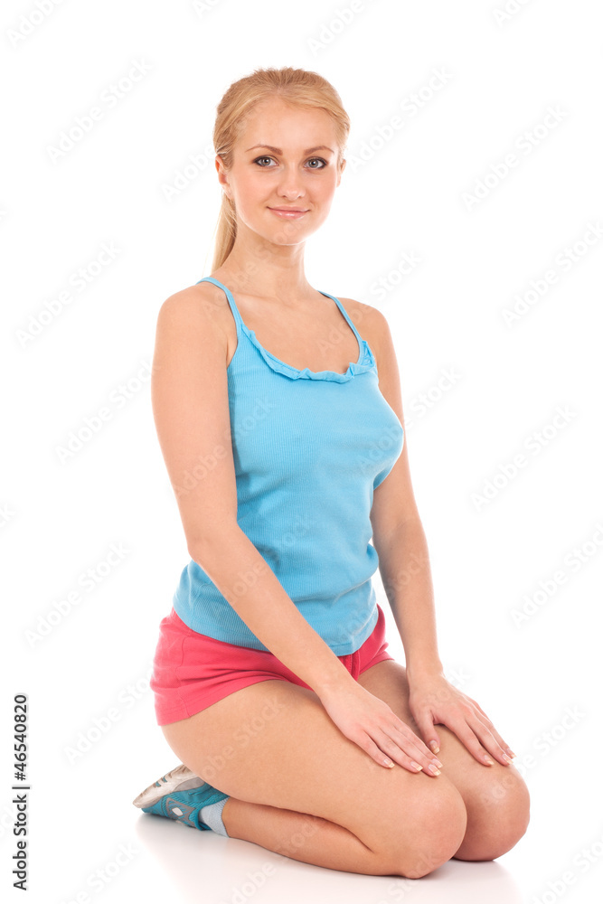 Happy young woman with beautiful slim body Happy young woman with beautiful slim body