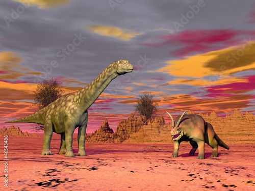 Prehistoric scene