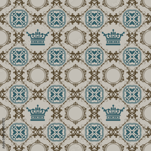 Seamless Vintage. Wallpaper Pattern. Vector for your design