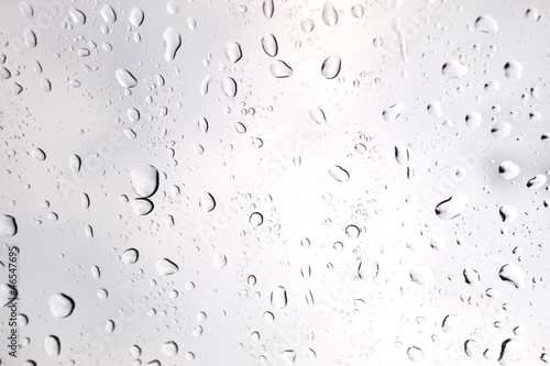 water drops on glass surface