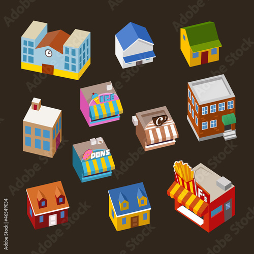 Isometric Building for assembling map