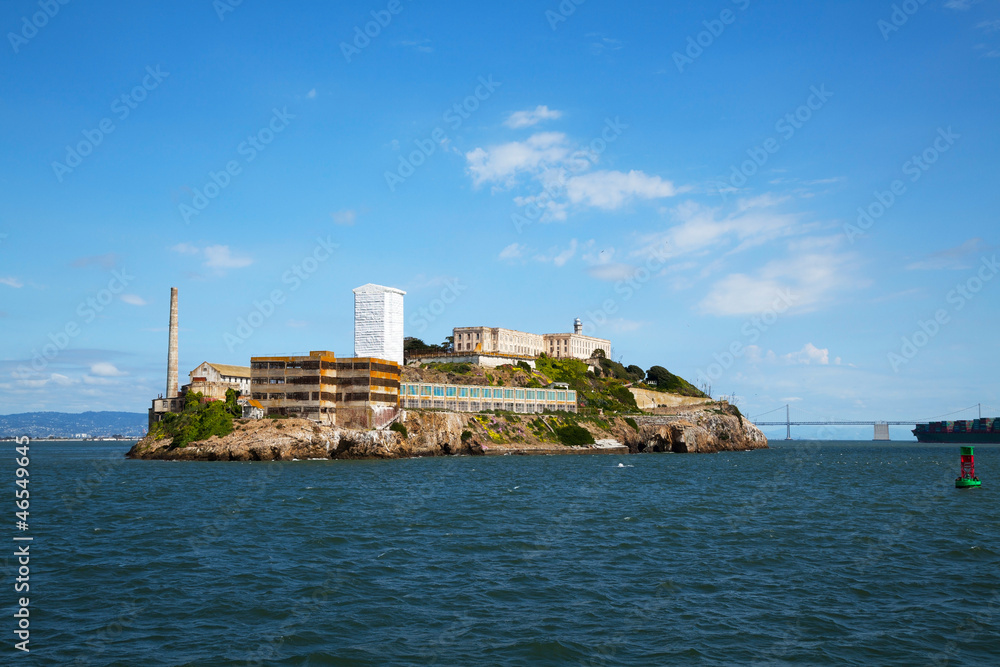 Alсatraz island in San Francisco bay, California