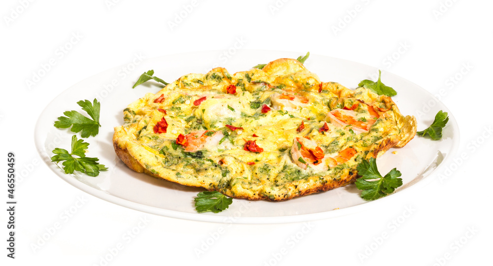 fresh Scrambled eggs with shrimp fresh Scrambled eggs with shrimp