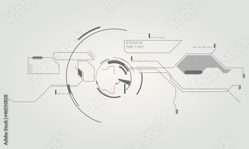 high tech elements interface