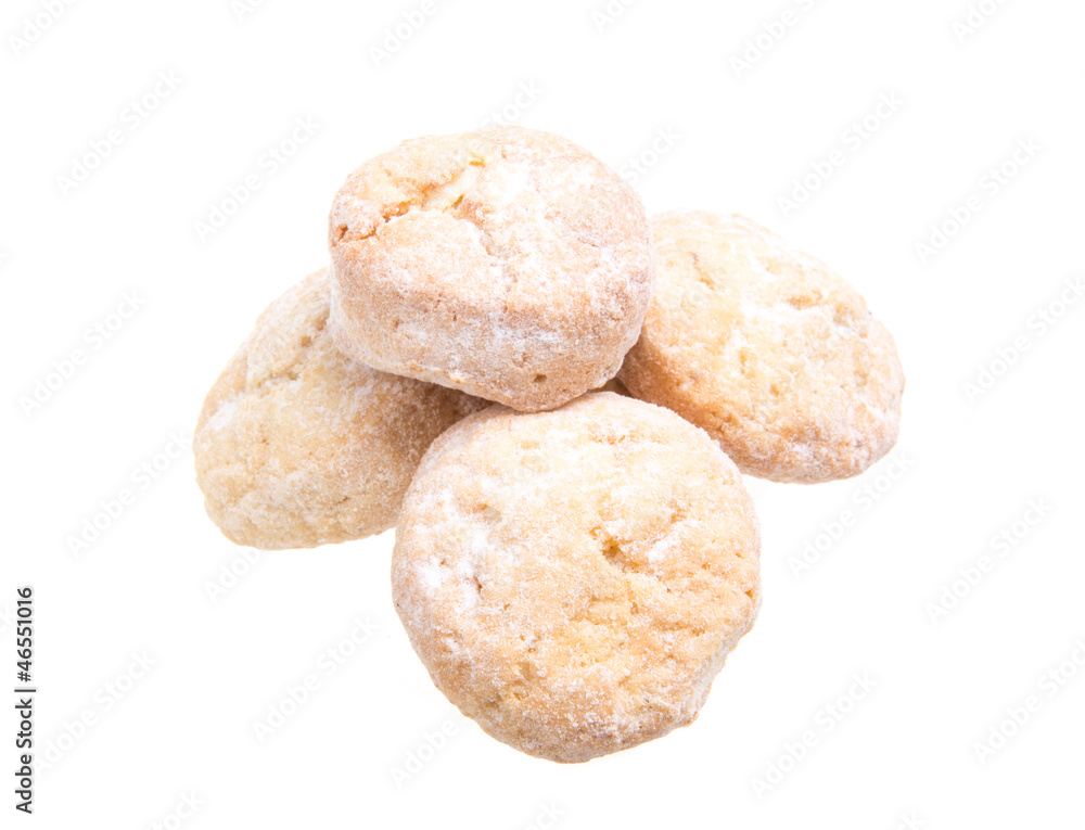 sweet cookies isolated on a white background sweet cookies isolated on a white background