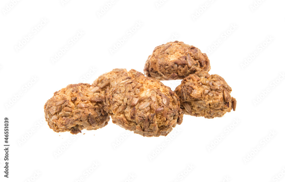 Heap of delicious cookies isolated on white background Heap of delicious cookies isolated on white background