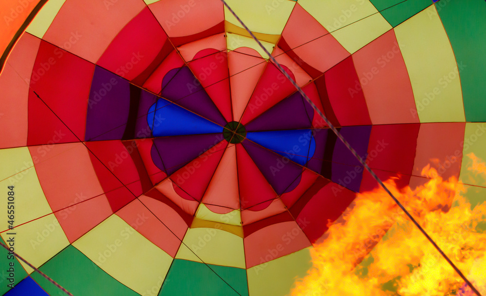Inflating Hot Air Baloon Inflating Hot Air Baloon