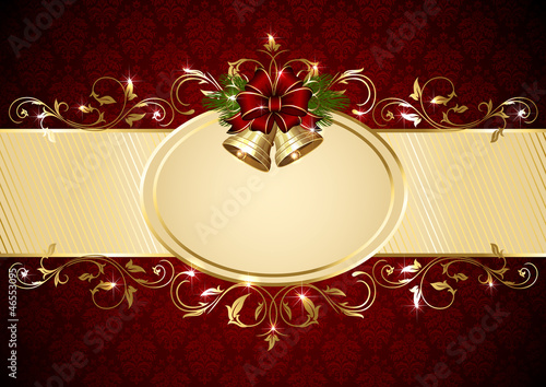 Christmas floral background