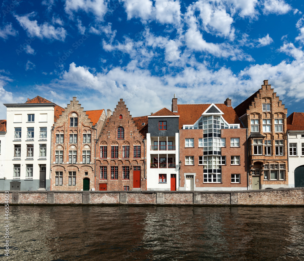 Bruges medieval architecture (Brugge), Belgium