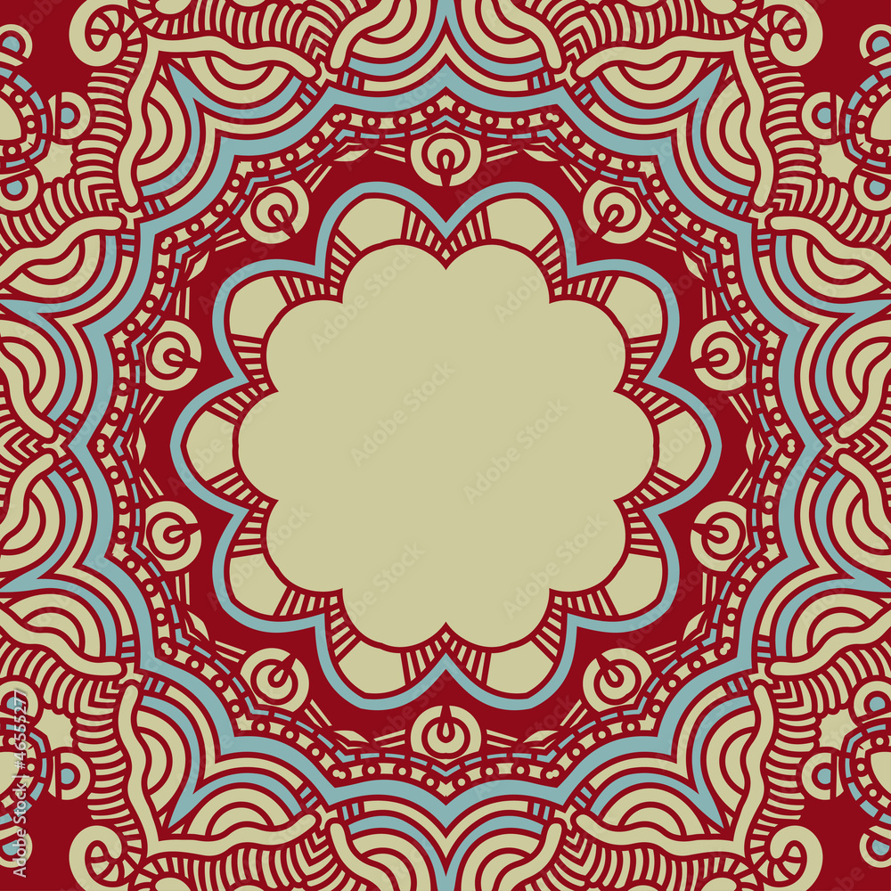 Vector round decorative design element Vector round decorative design element