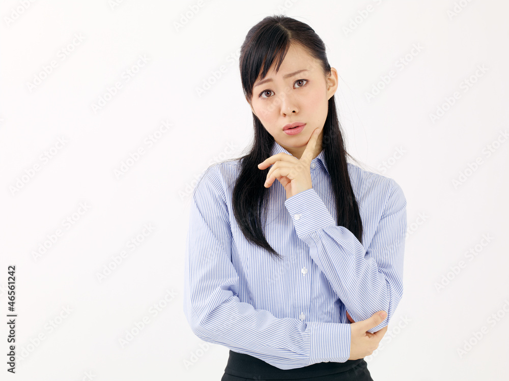 困る女性 困る女性