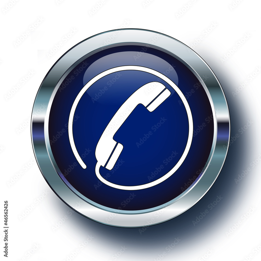 Telefon mavi ikonda Telefon mavi ikonda