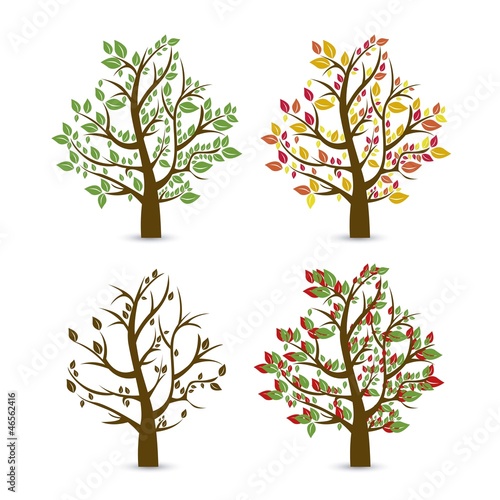 Fototapeta Naklejka Na Ścianę i Meble -  Season icons