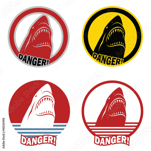 Warning sign of shark attack