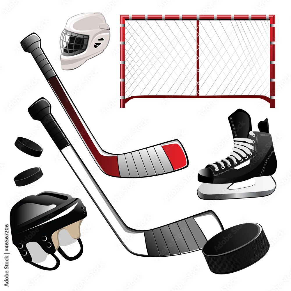 Fototapeta premium hockey icons