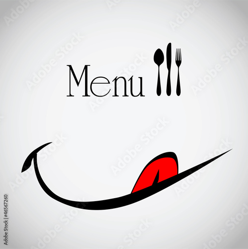 menu for the restaurant smile