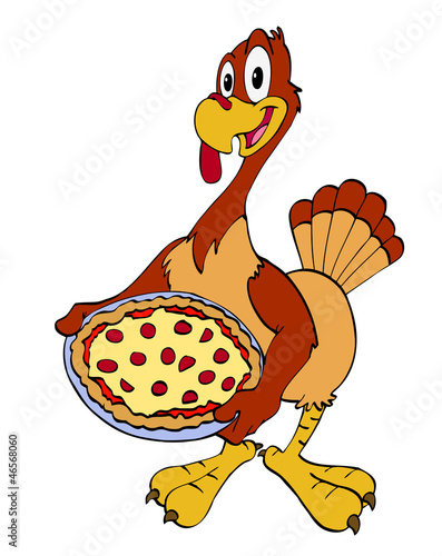 Thanksgiving Turkey With Pizza