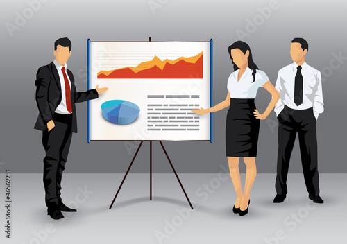 Corporate presentation illustration