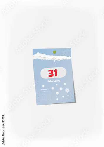 last leaf of a calendar