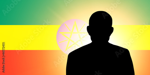 The Ethiopia flag photo