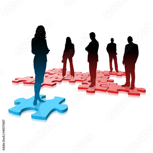 Puzzle équipe et stratégie