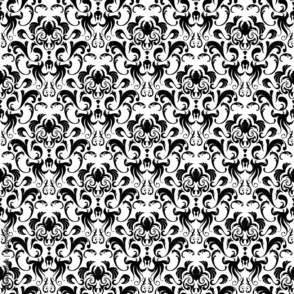 Damask seamless vector pattern Damask seamless vector pattern