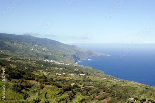 Beautiful coast line of La Palma
