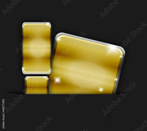 Ausrufezeichen icon gold