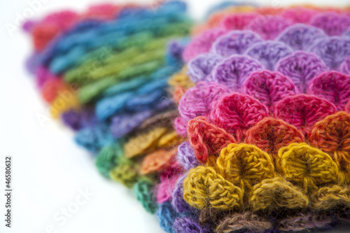 crocheted scarf