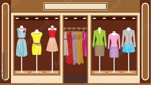 Boutique. Women's clothing shop