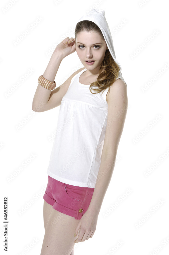 Portrait of a happy young woman posing Portrait of a happy young woman posing
