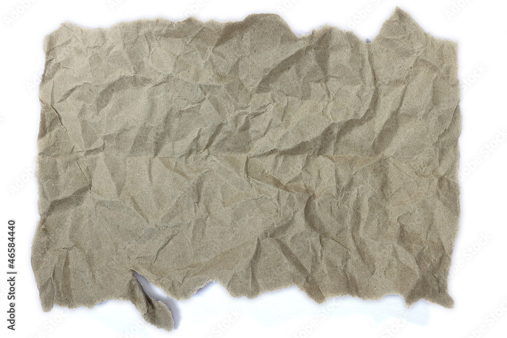 Obraz premium brown crumpled paper