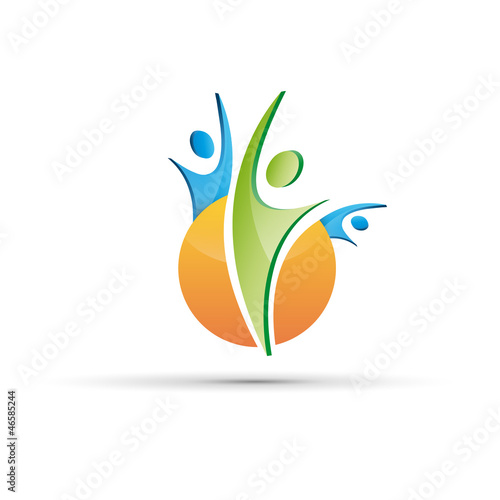 Vector Logo happy bio