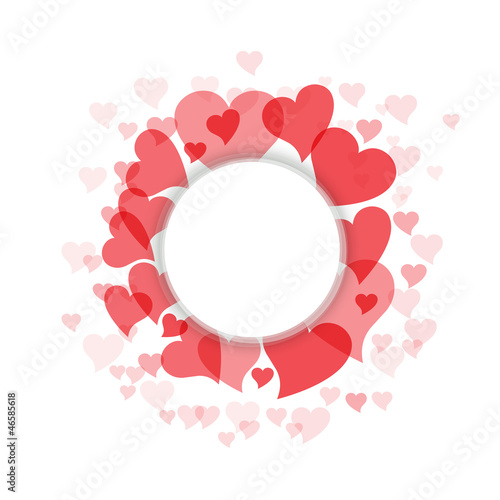 Vector hearts background
