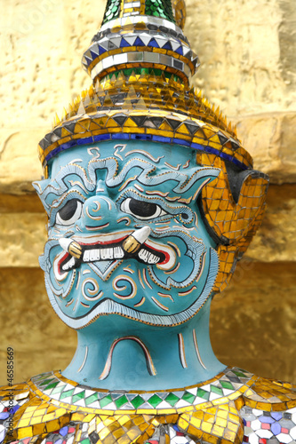 the demon guardian, in the grand palace