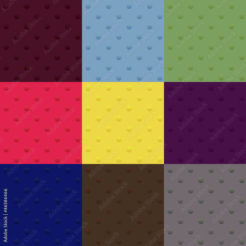 set of seamless polka dot patterns set of seamless polka dot patterns