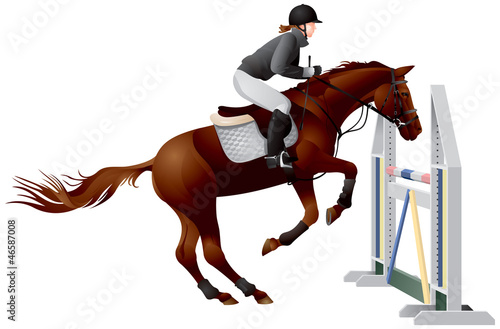 Horse  to take off over a jump