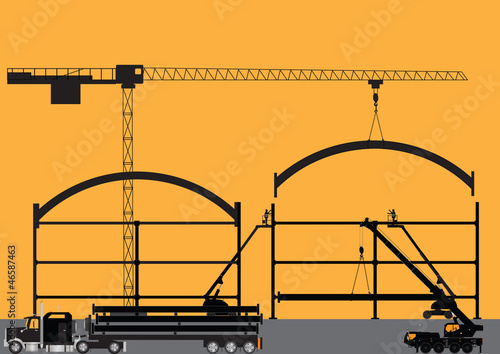 Construction Site Silhouette