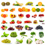 Vegetables and fruits set