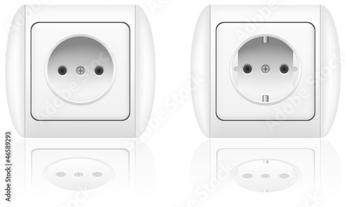 electrical socket vector illustration