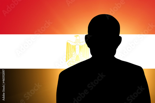 The Egyptian flag