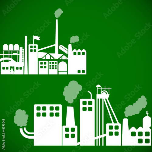 Ecology background - industrial concept