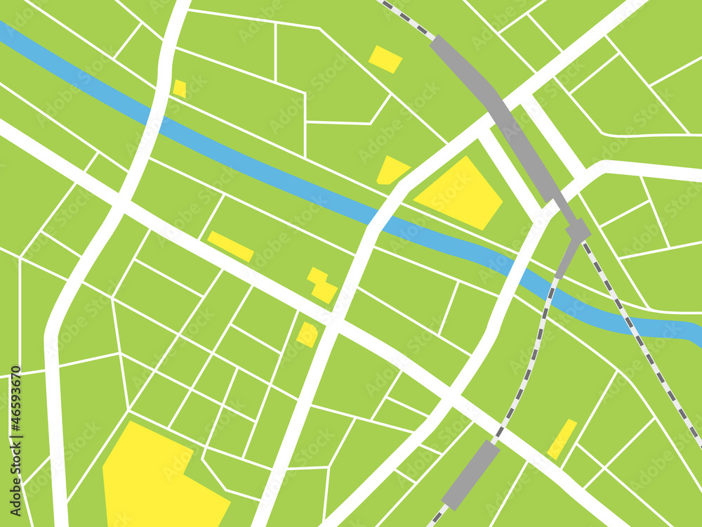 Fototapeta premium タウンマップ