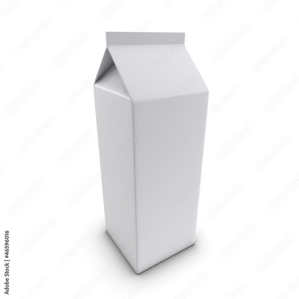 3d Large milk carton top view Stock Illustration | Adobe Stock
