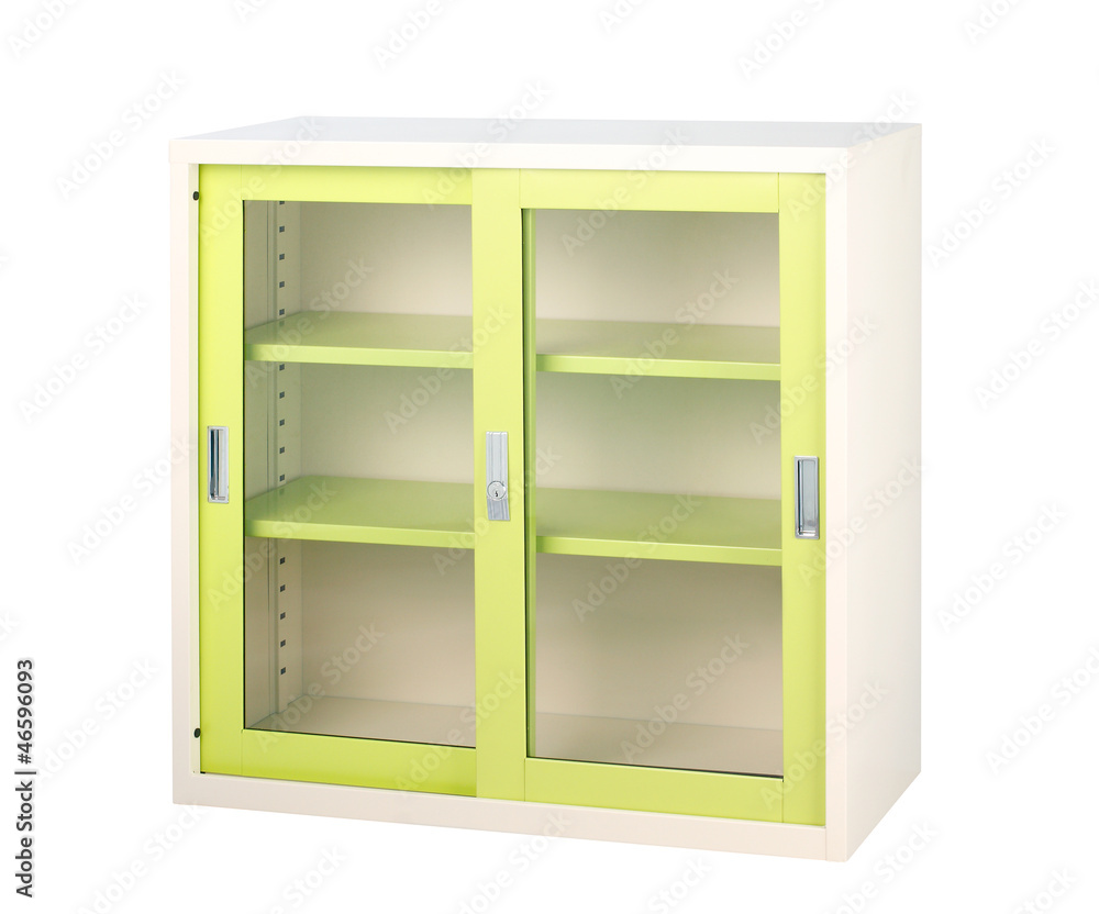 Clear glass doors steel furniture for storages documents files
