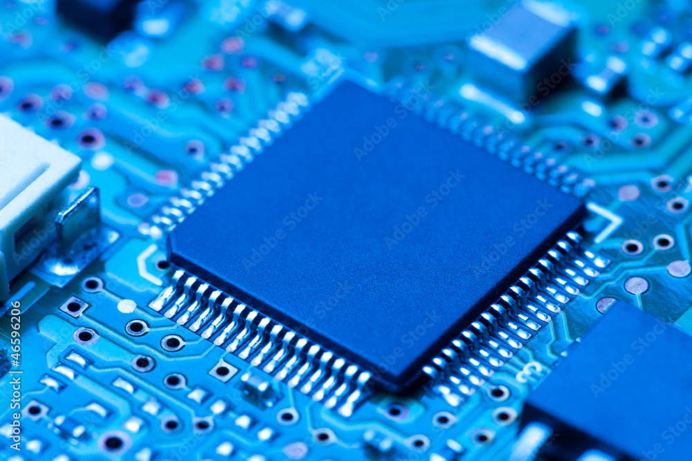 electronic circuit board with chip electronic circuit board with chip